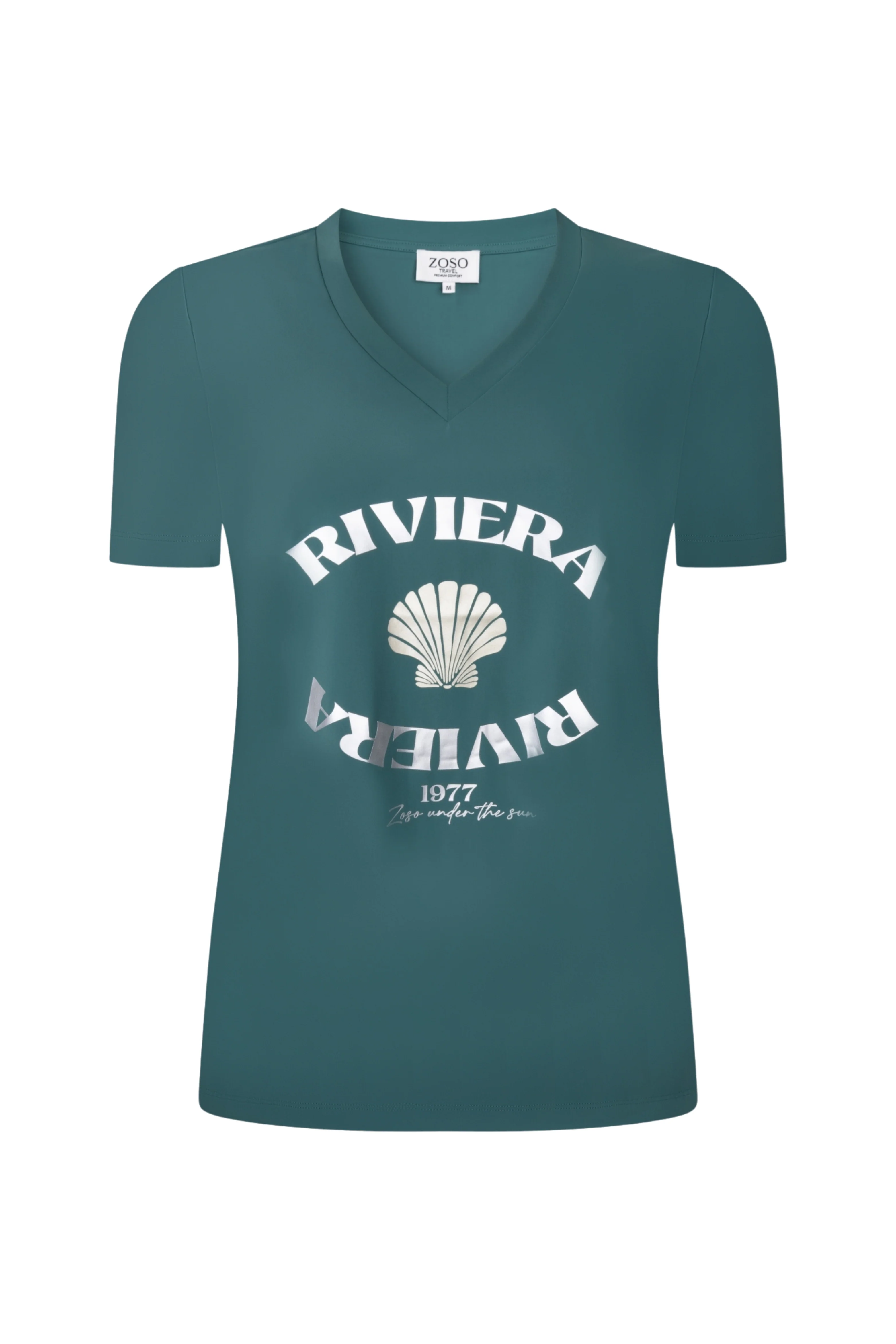 Travel T-Shirt Sandy Green 263 - Image 2