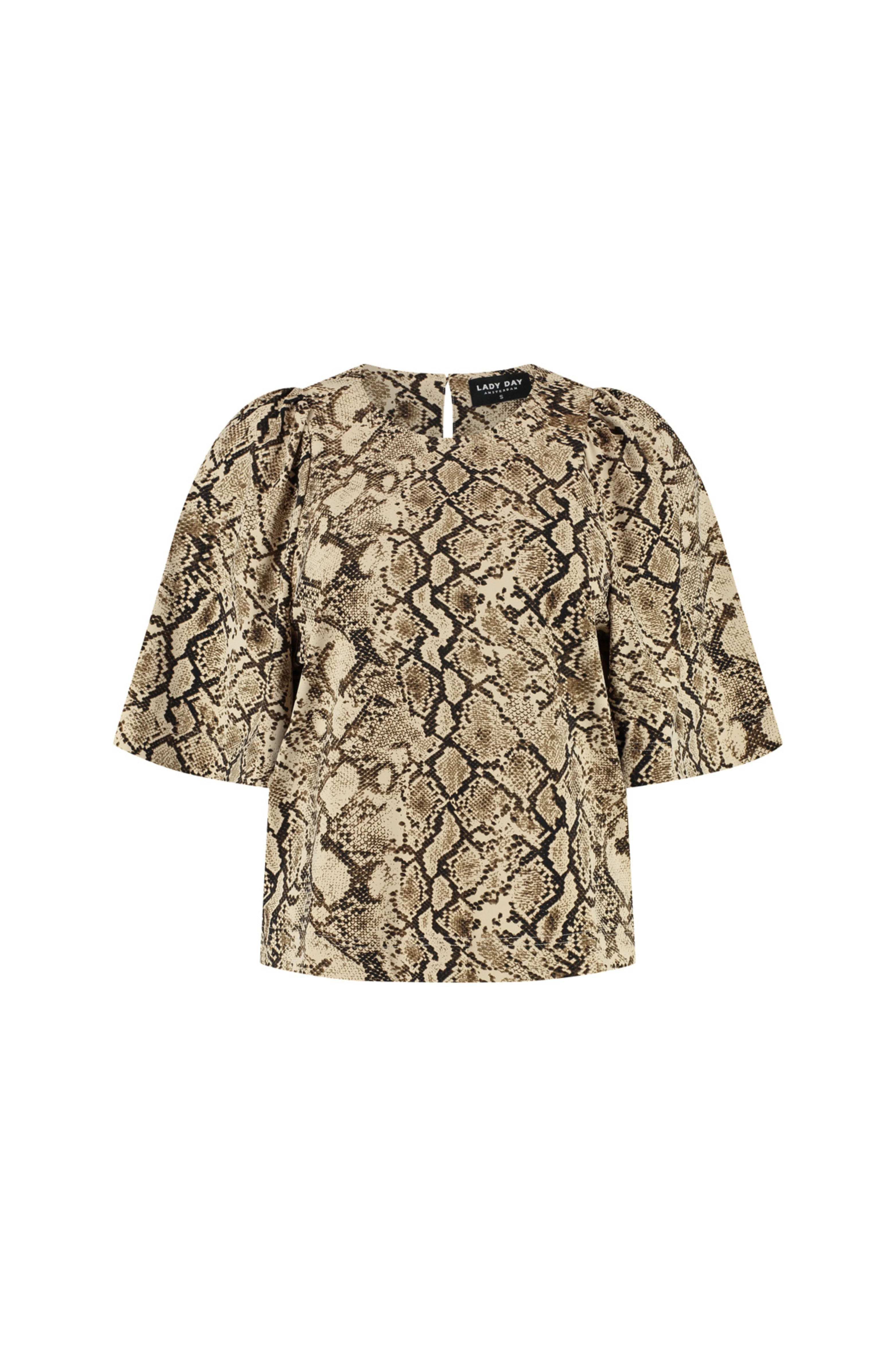 Travel Top Aston Snake Print L24-280-3140 - Image 2