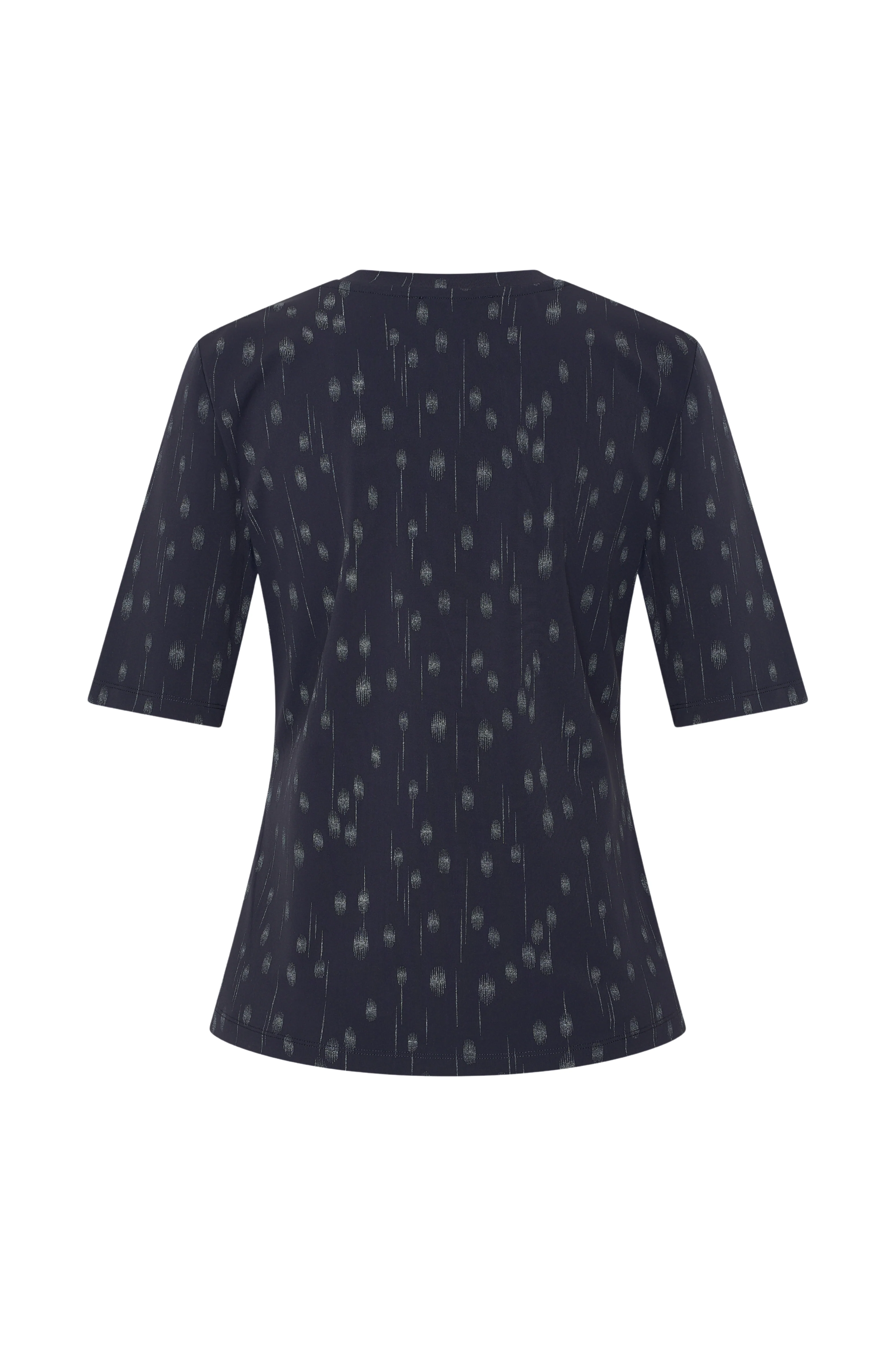Travel Top Dot Foil Print Navy 202271 - Image 4