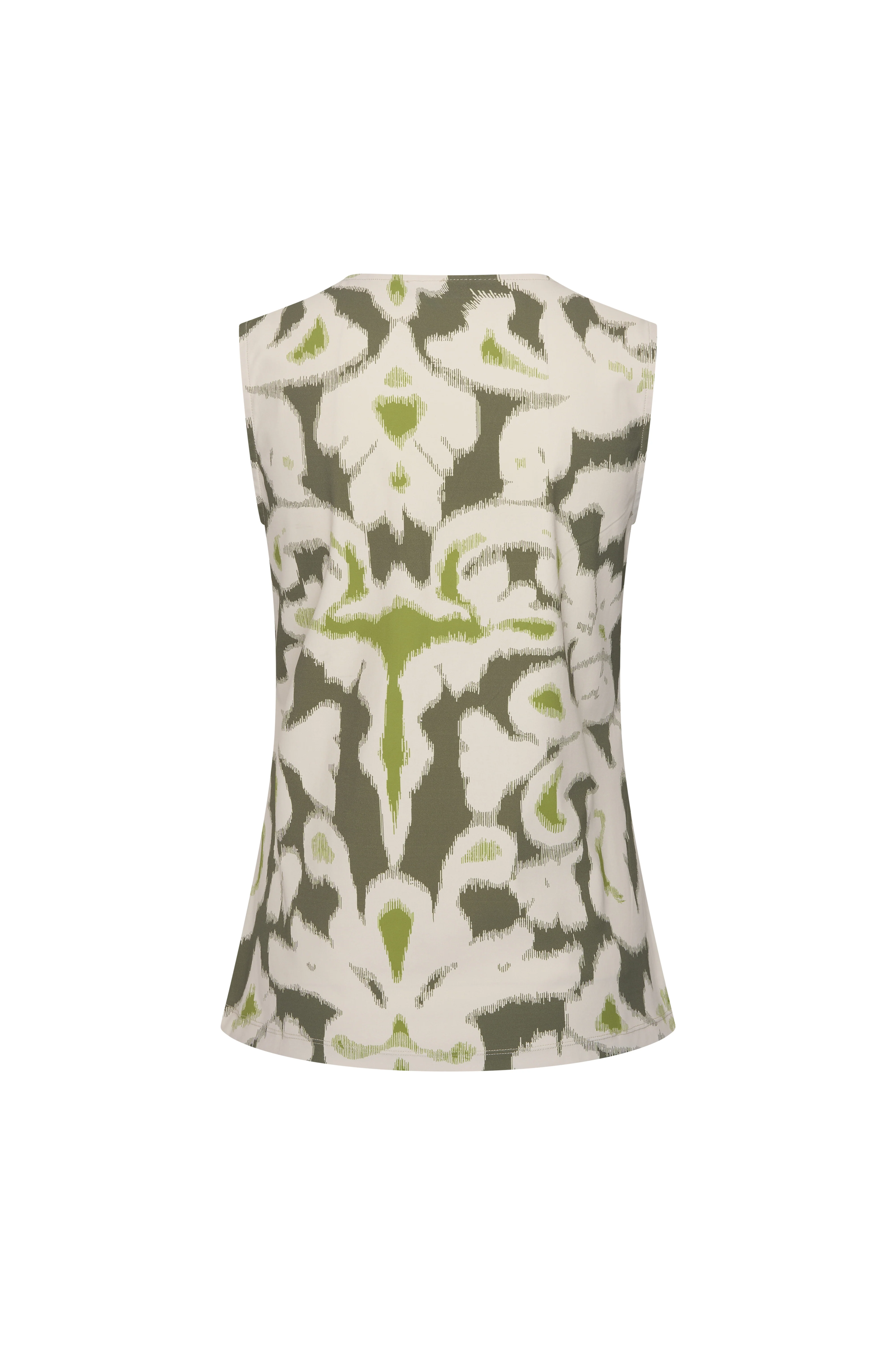 Travel Top Ikat Ornaments Print Olive 202425 - Image 2