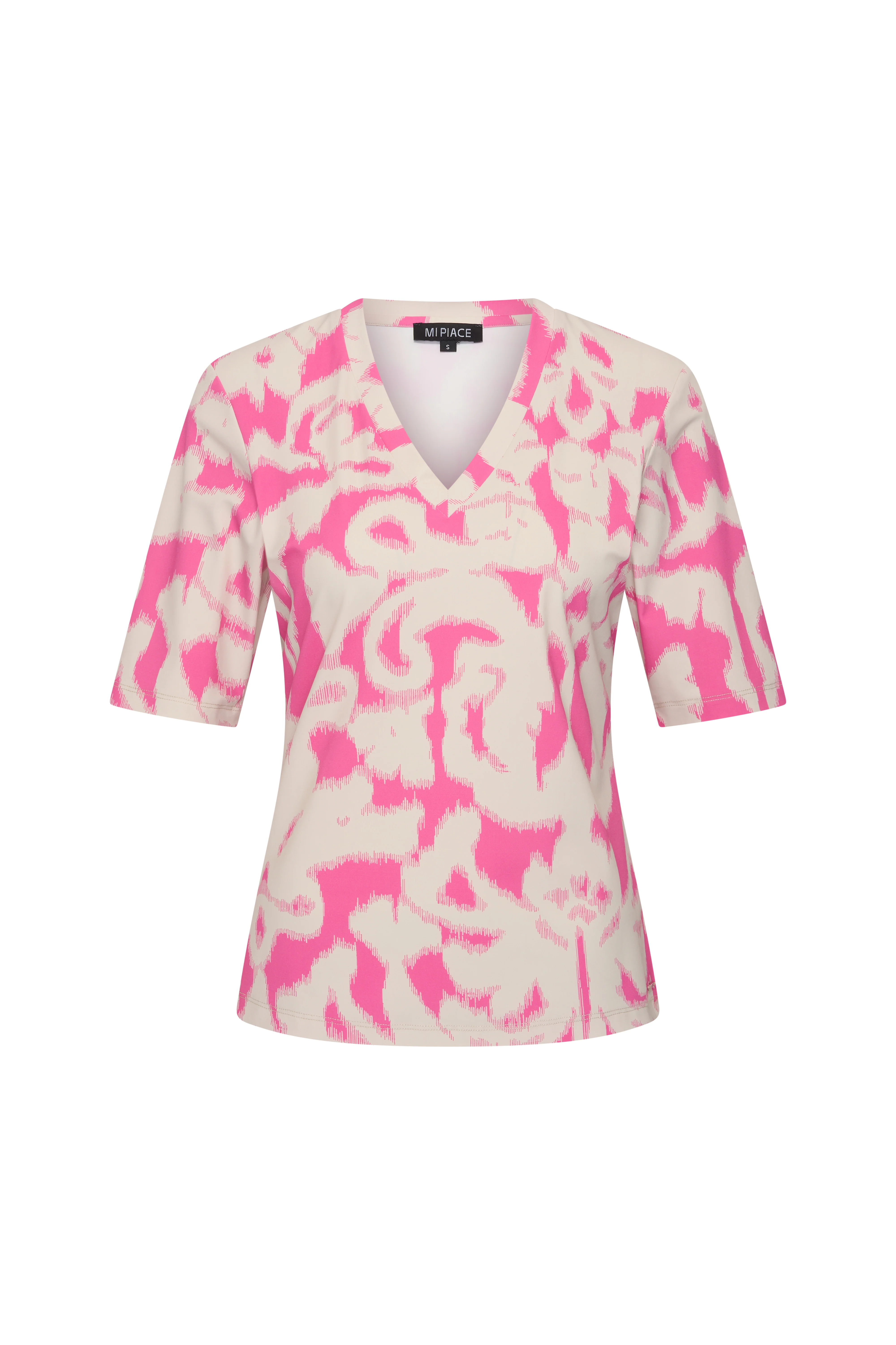 Travel Top Ikat Ornaments Print Rose 202271 - Image 2