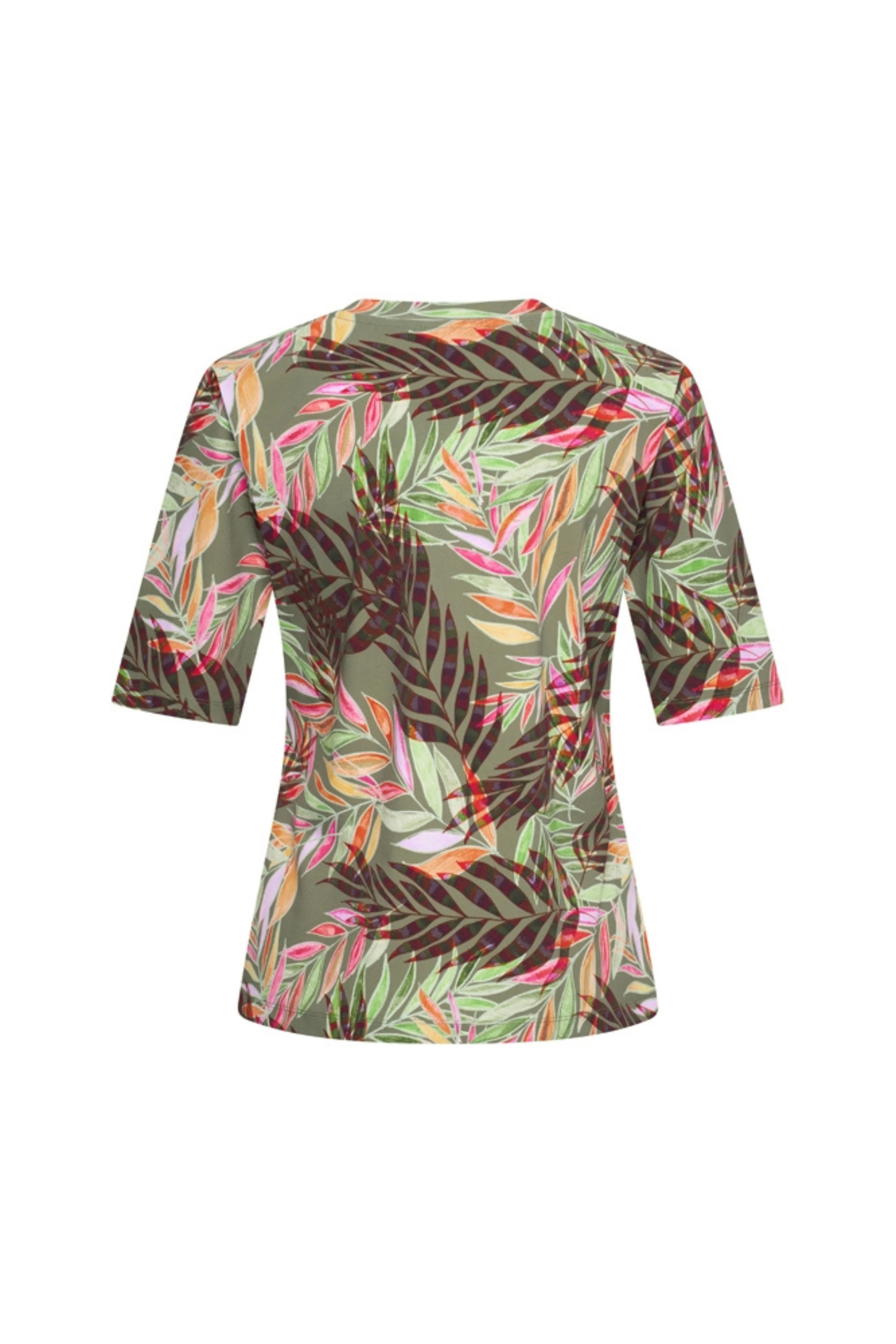 Travel Top Pencil Branches Print Olive 202271 - Image 3