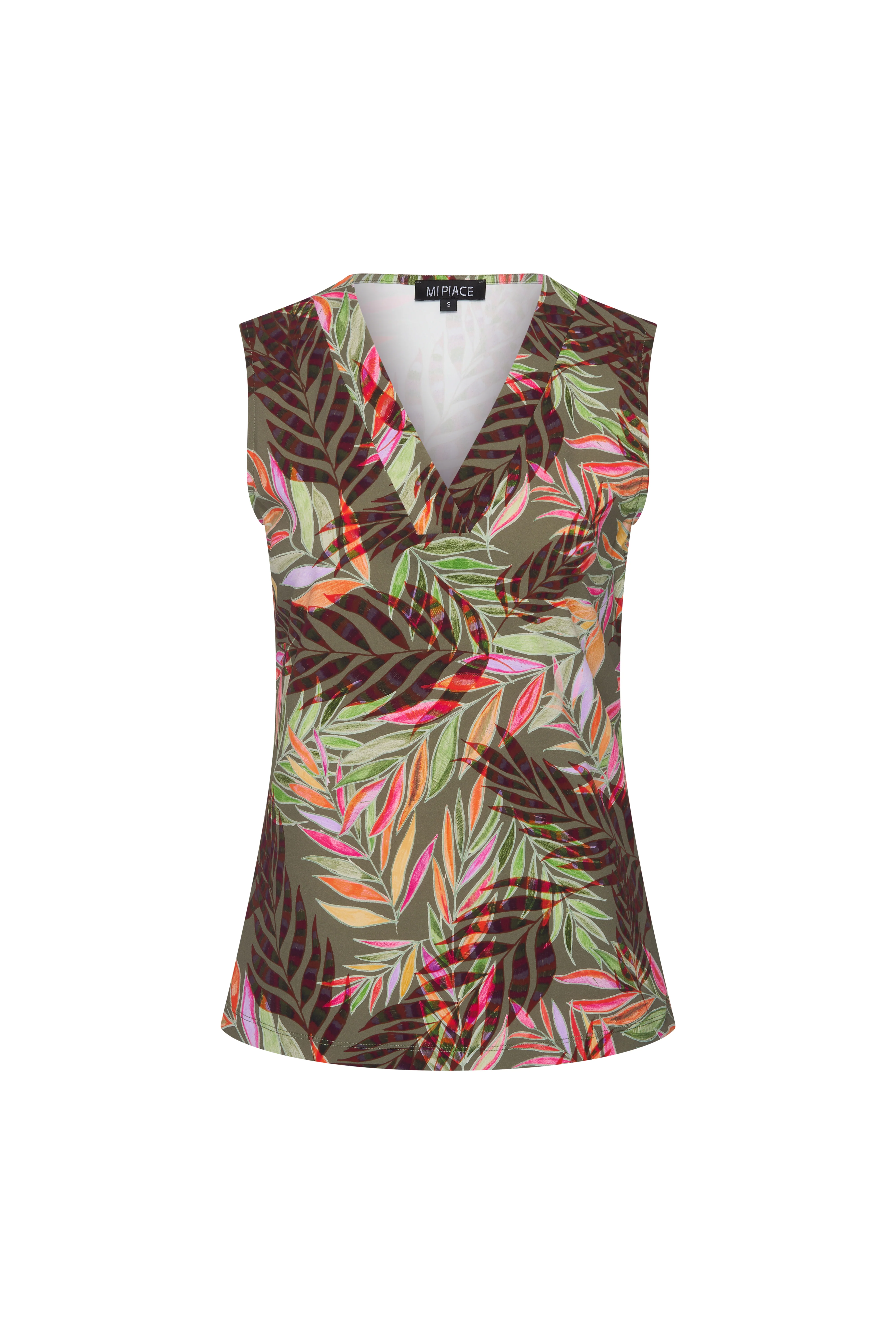 Travel Top Pencil Branches Print Olive 202425 - Image 2