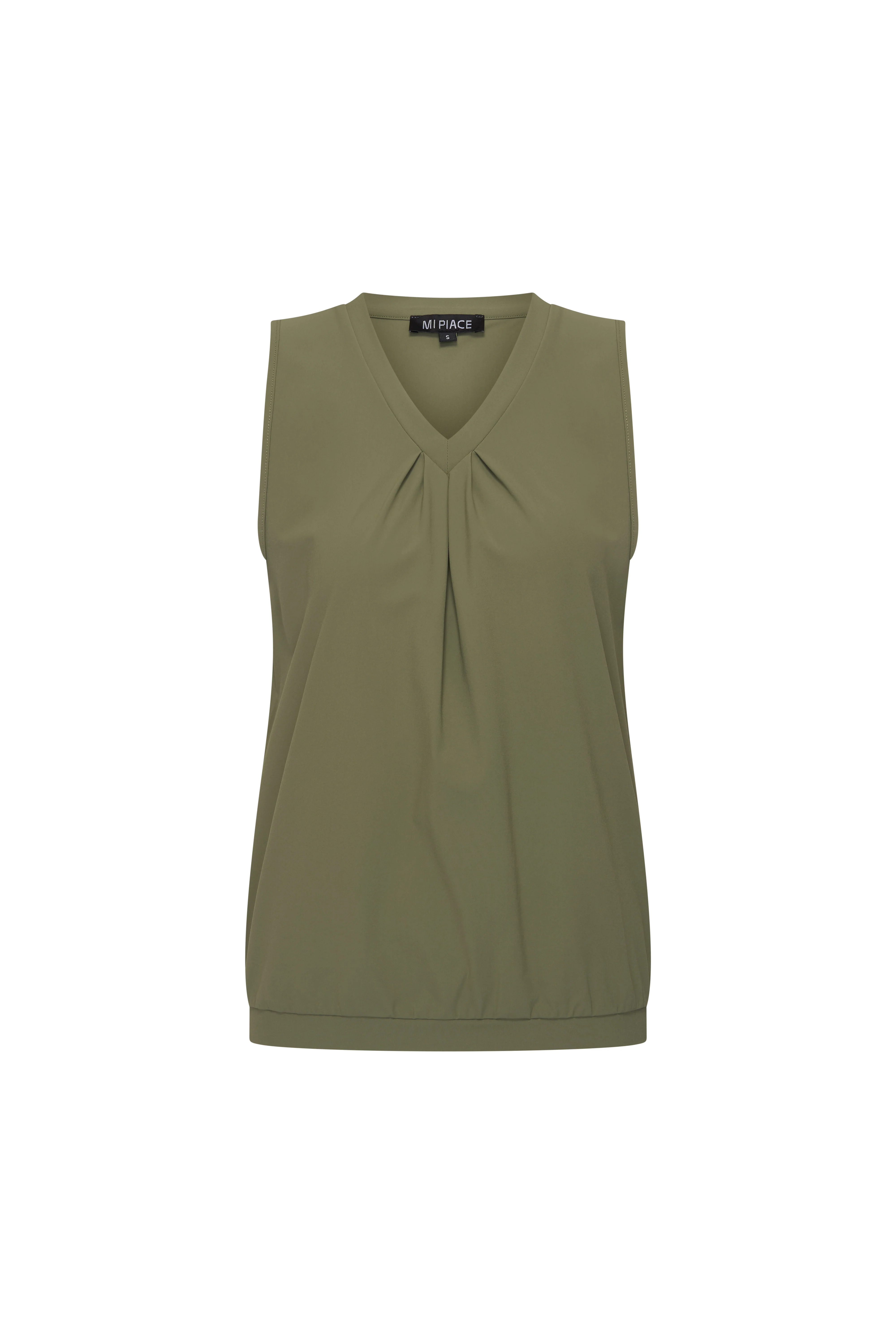 Travel Top Pleated Olive 202814 - Image 2