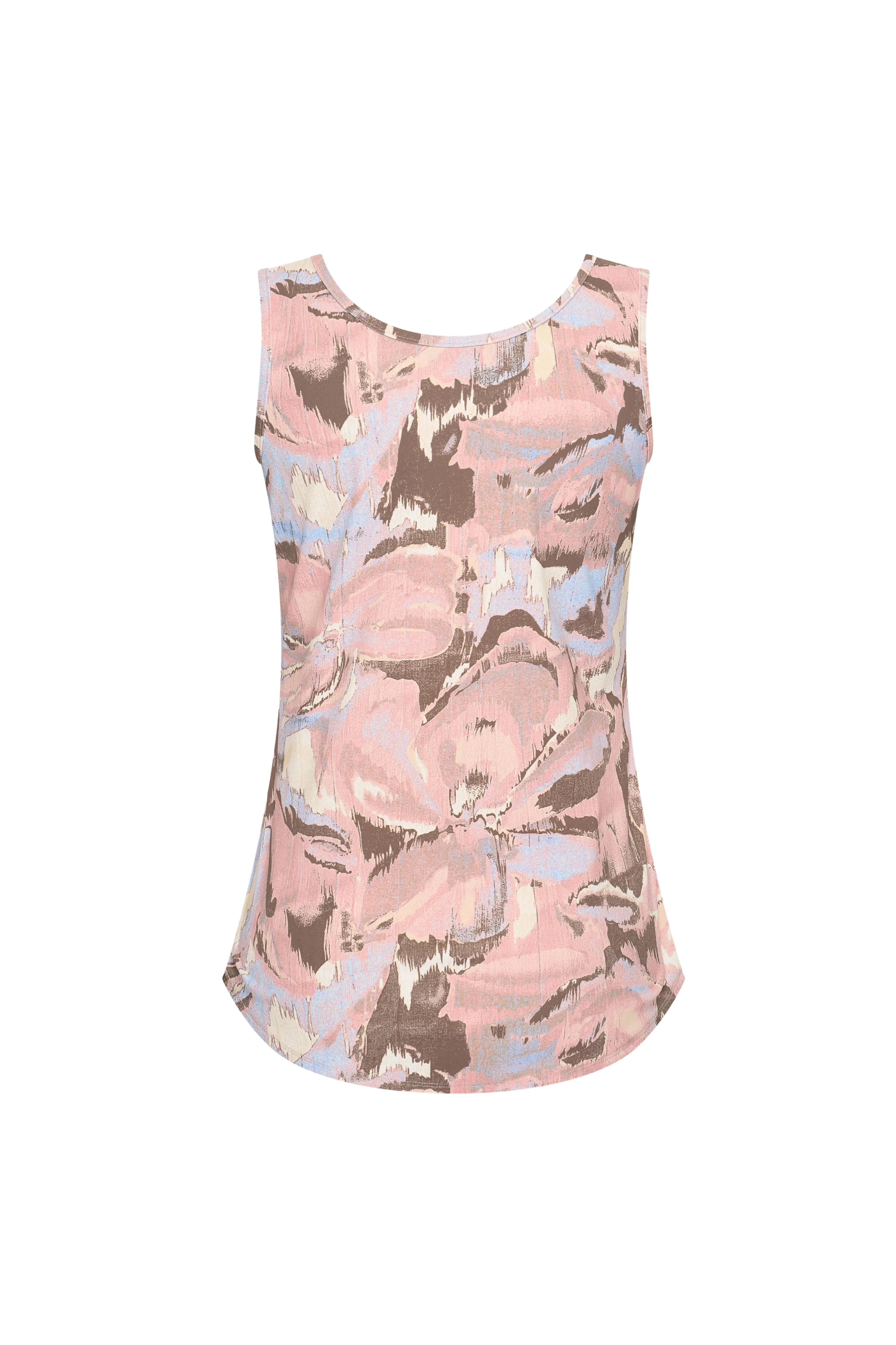 Travel Top Wild Flower Print Lavender Blue 202027 - Image 2