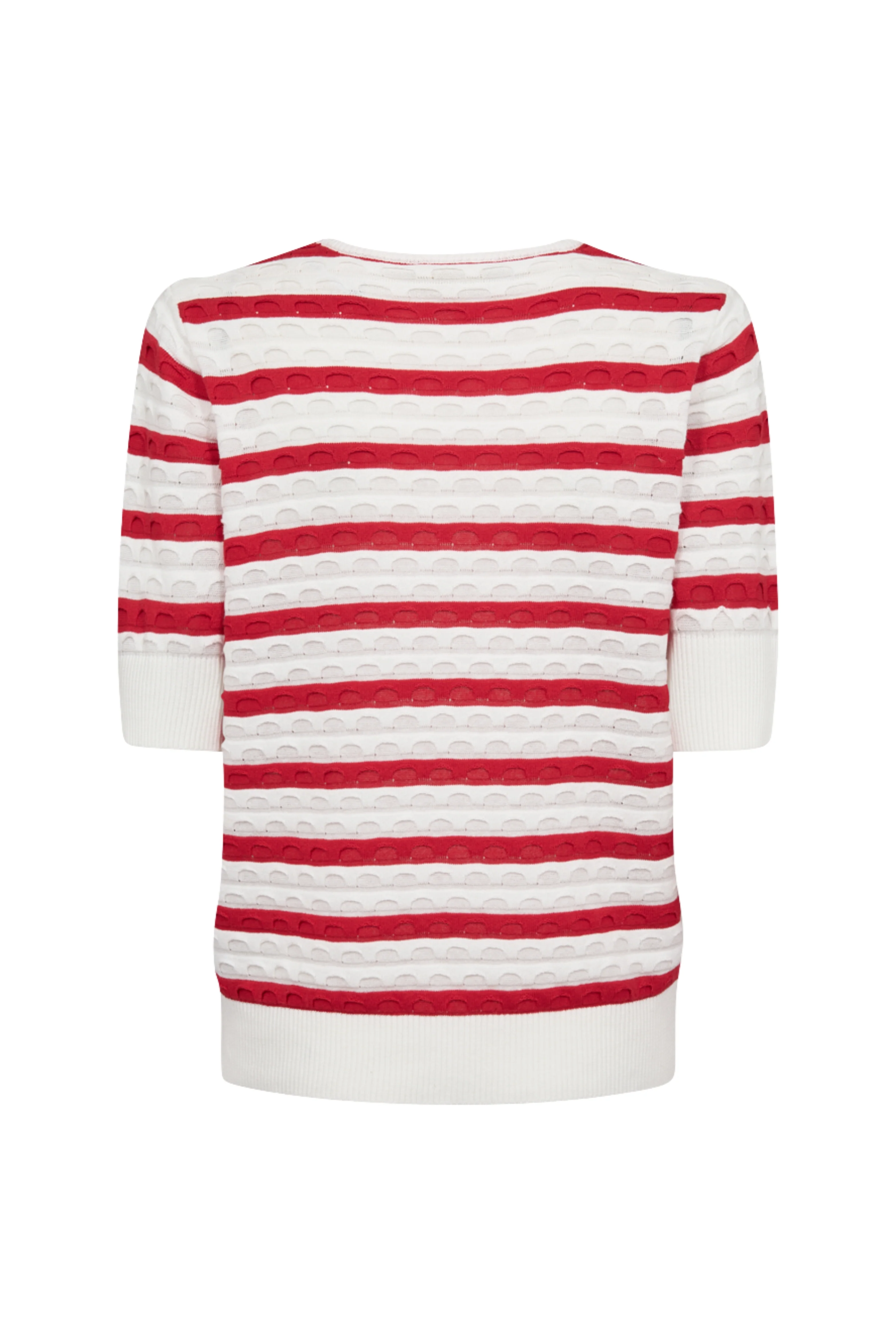 Trui Fqdodo Stripe Star Offwhite True Red 207671 - Image 4
