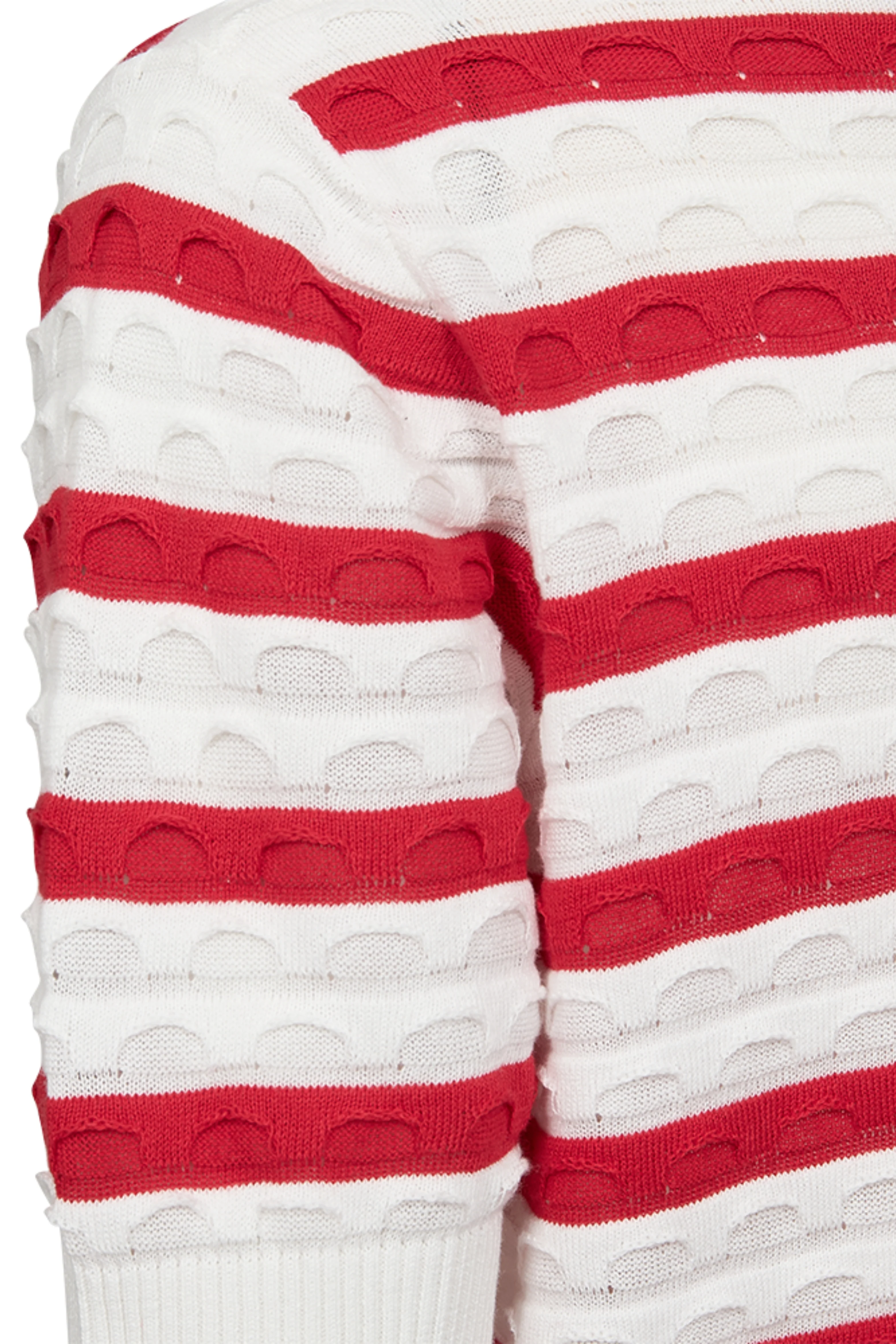 Trui Fqdodo Stripe Star Offwhite True Red 207671 - Image 5