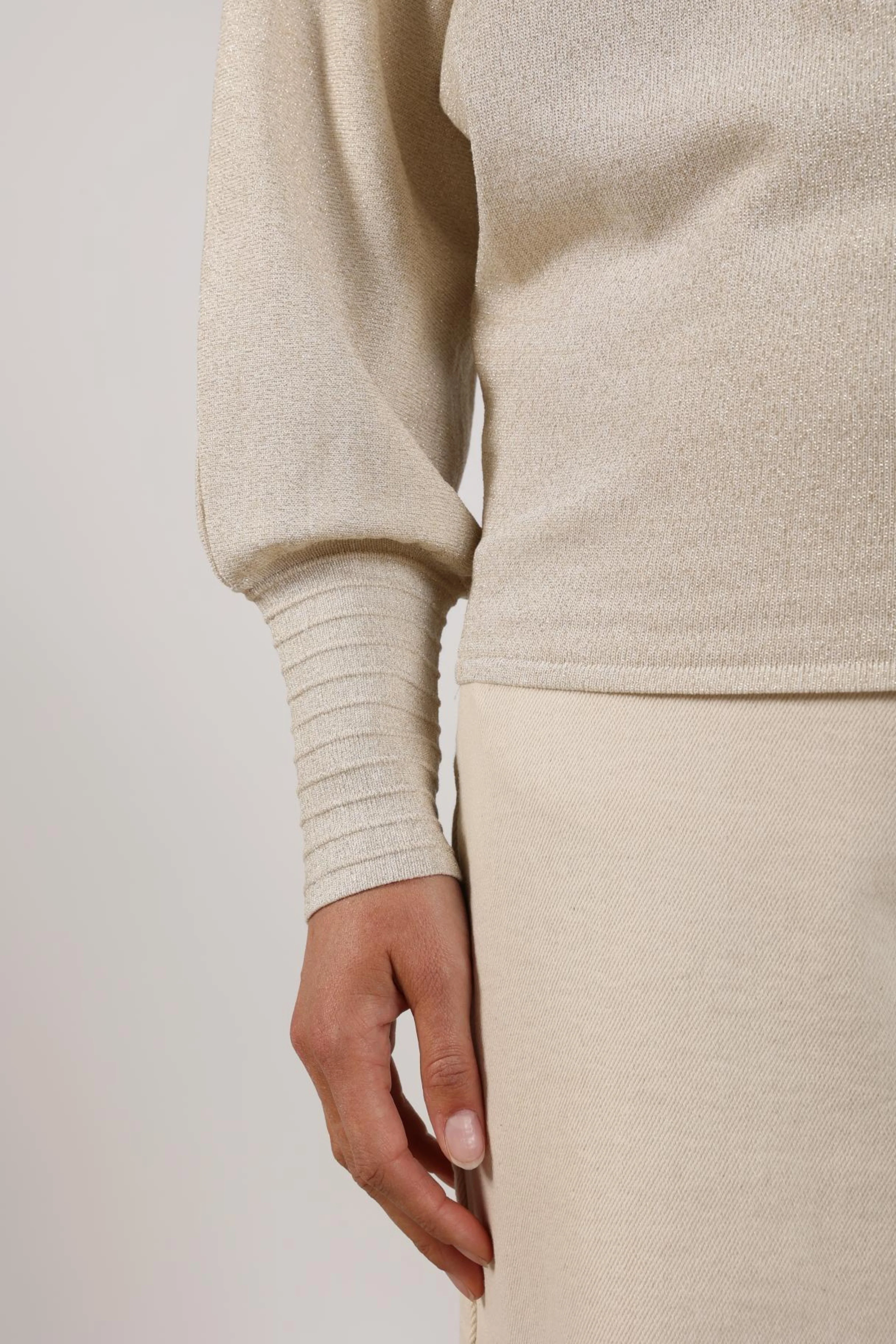 Trui Jorien Lurex Sand NKS03055 - Image 6