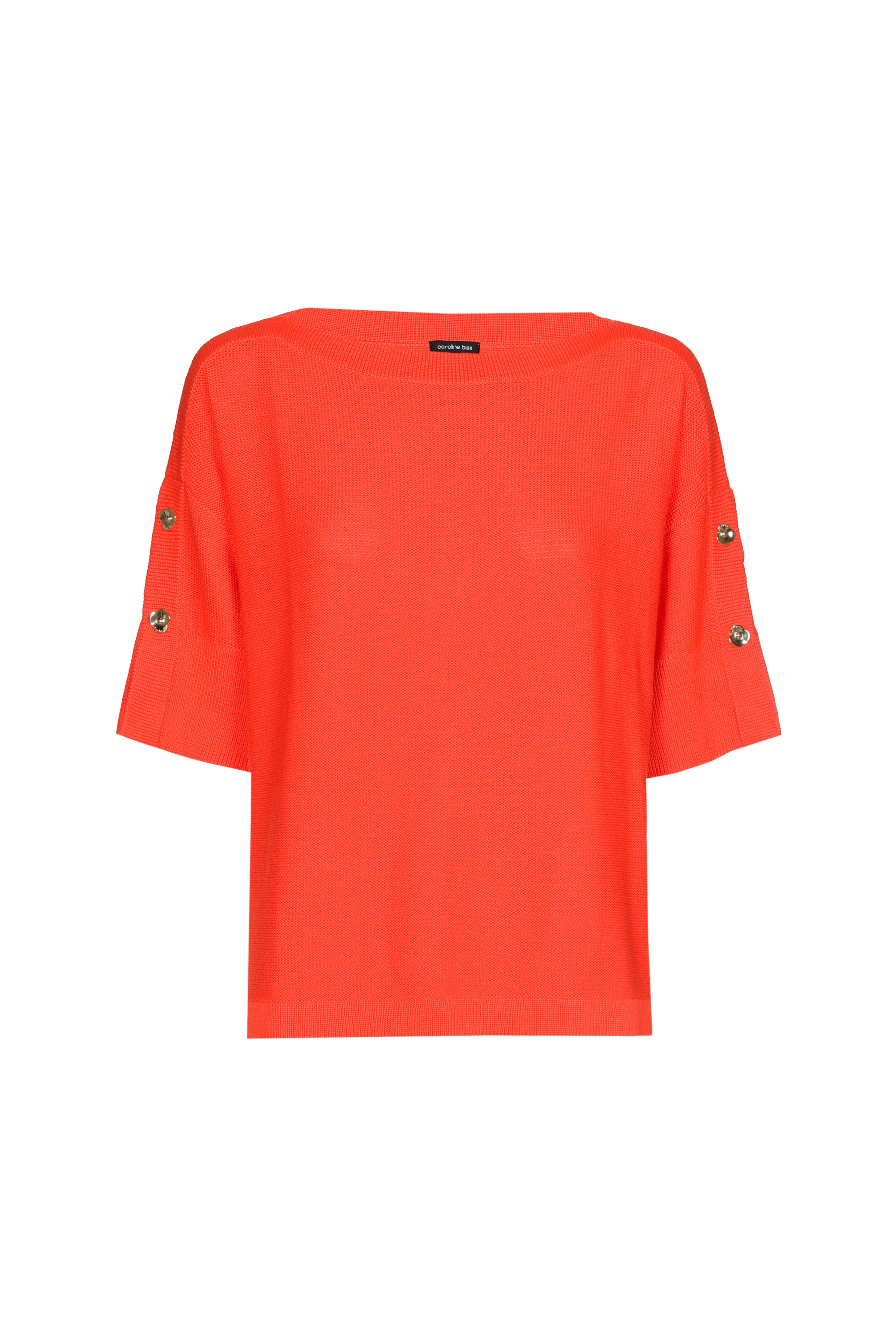 Trui Knoopdetail Orange 1210-54 - Image 4