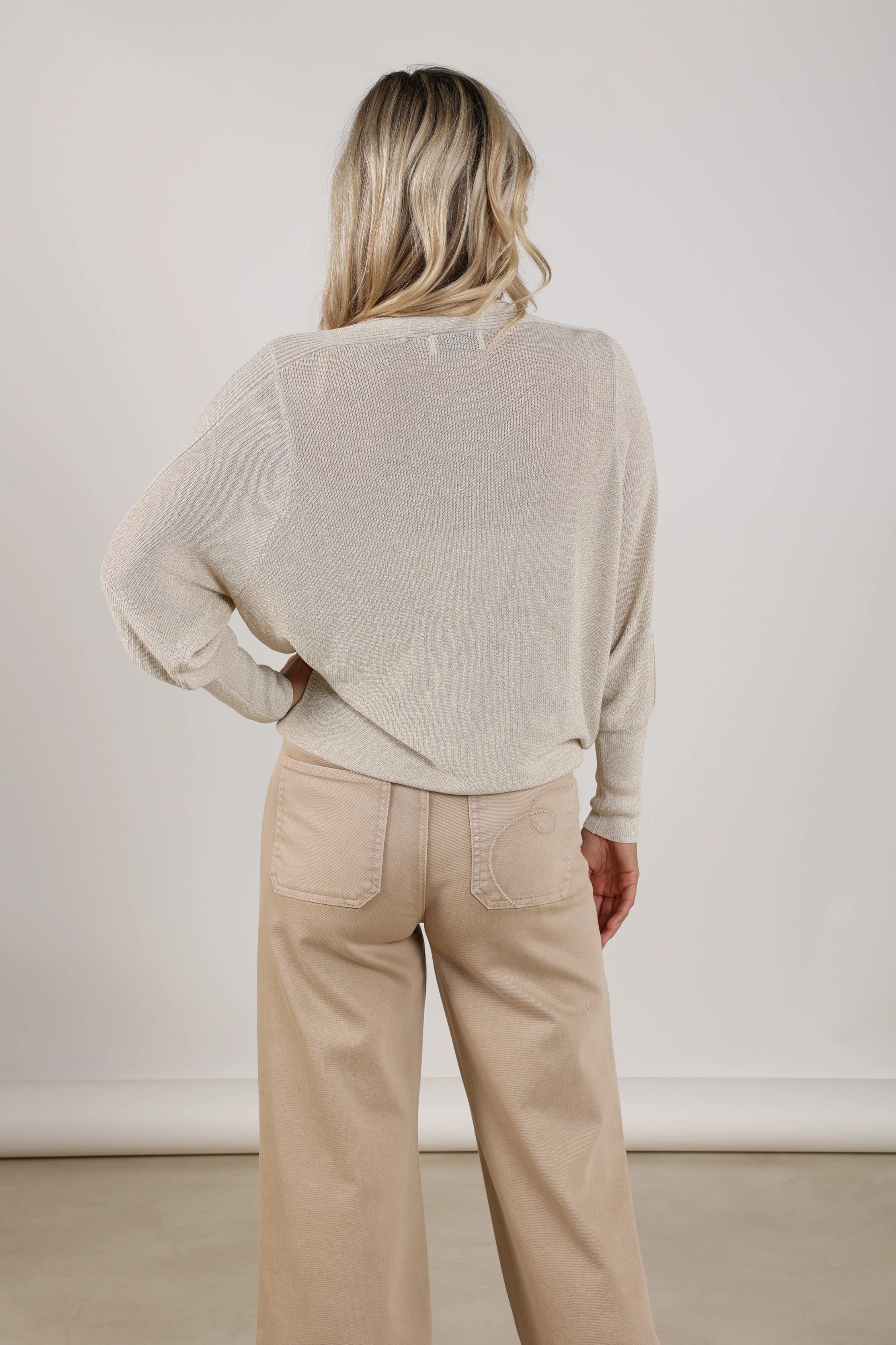 Trui Whitney Lurex Sand NKS03058 - Image 6