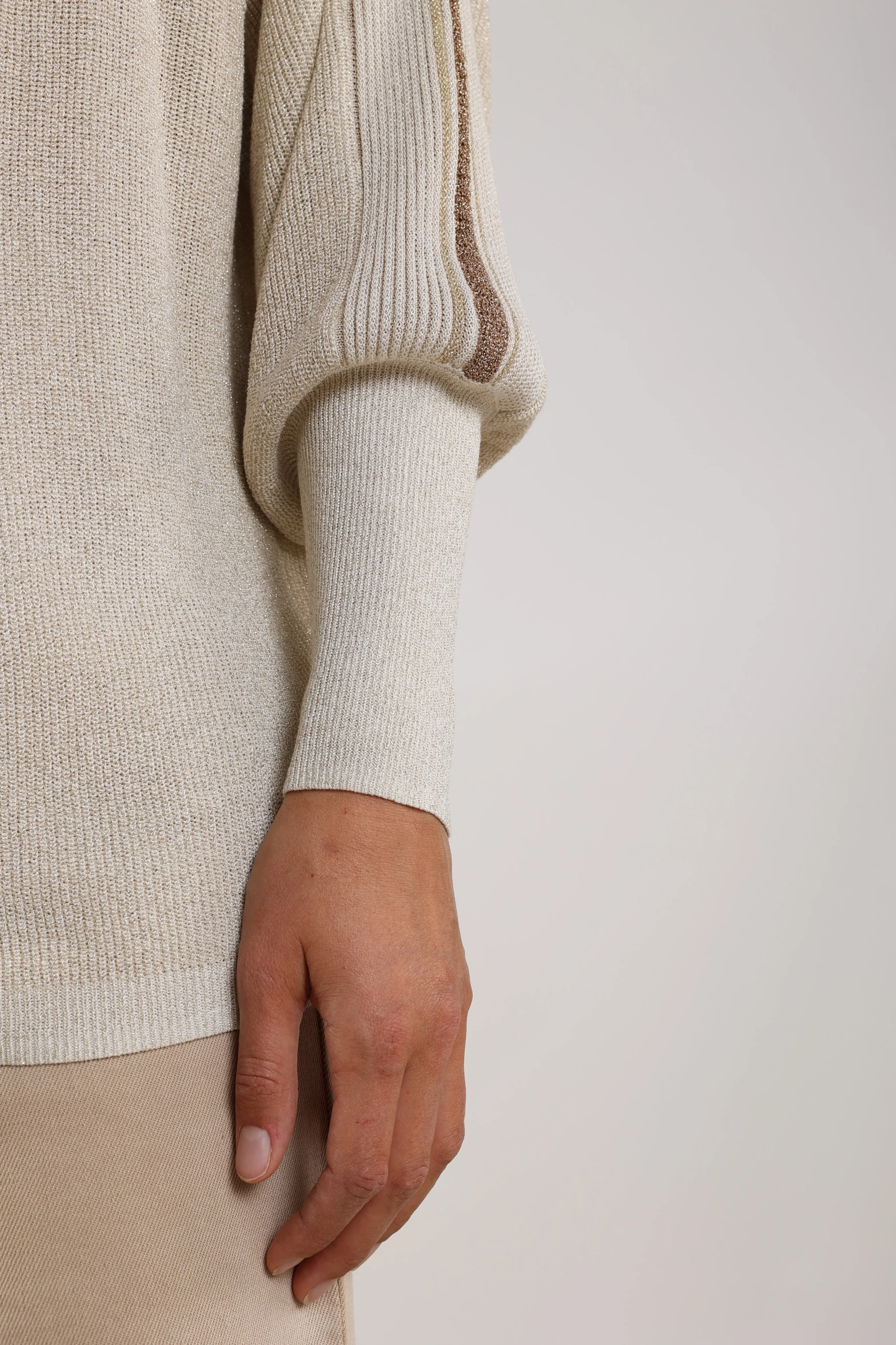 Trui Whitney Lurex Sand NKS03058 - Image 8