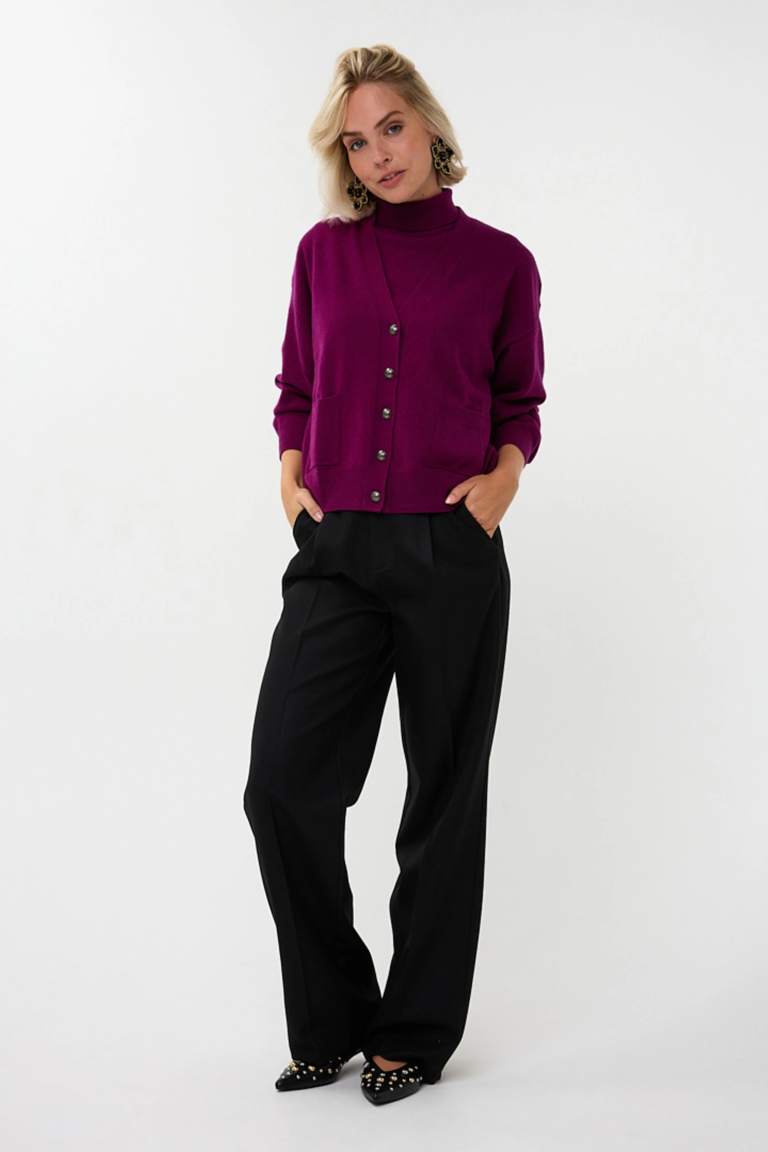 Vest Wool Maroon W25.07705 - Image 3